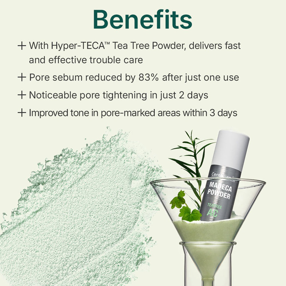 CENTELLIAN24 Madeca Powder TeaTree AC Puder für das Gesicht - Glättung und Vereinheitlichung, 6 g