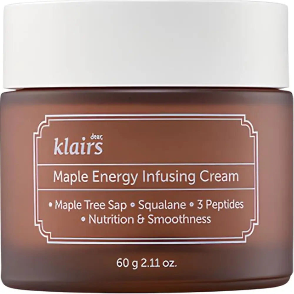 Dear Klairs Ahorn-Energie Gesichtscreme - Intensive Feuchtigkeit und Festigkeit mit Ahornsaft und Peptiden, 60 g
