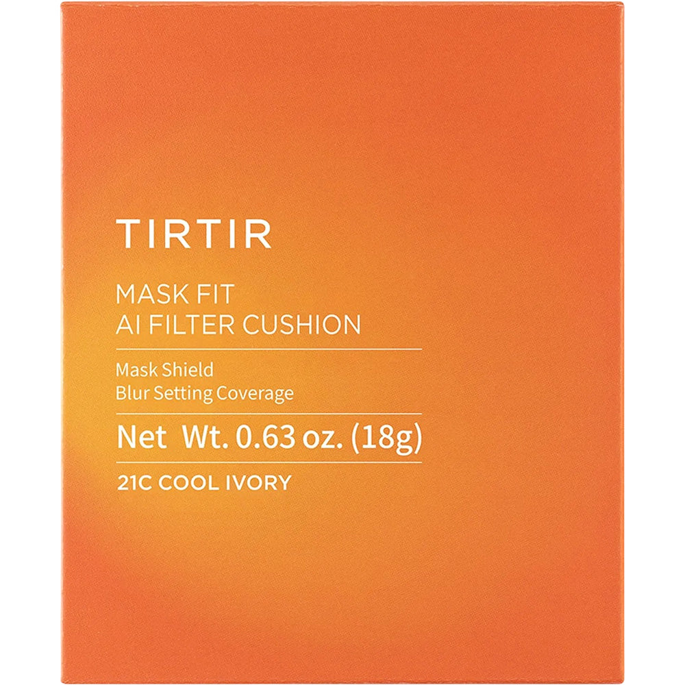 TIRTIR Mask Fit Ai Filter Cushion, 21C Cool Ivory, 18 g