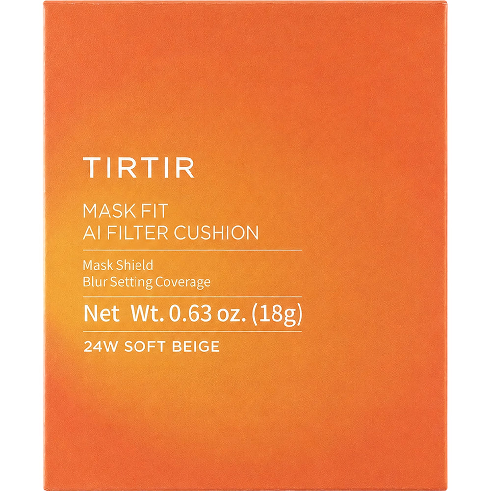 TIRTIR Mask Fit Ai Filter Cushion, 24W Soft Beige, 18 g