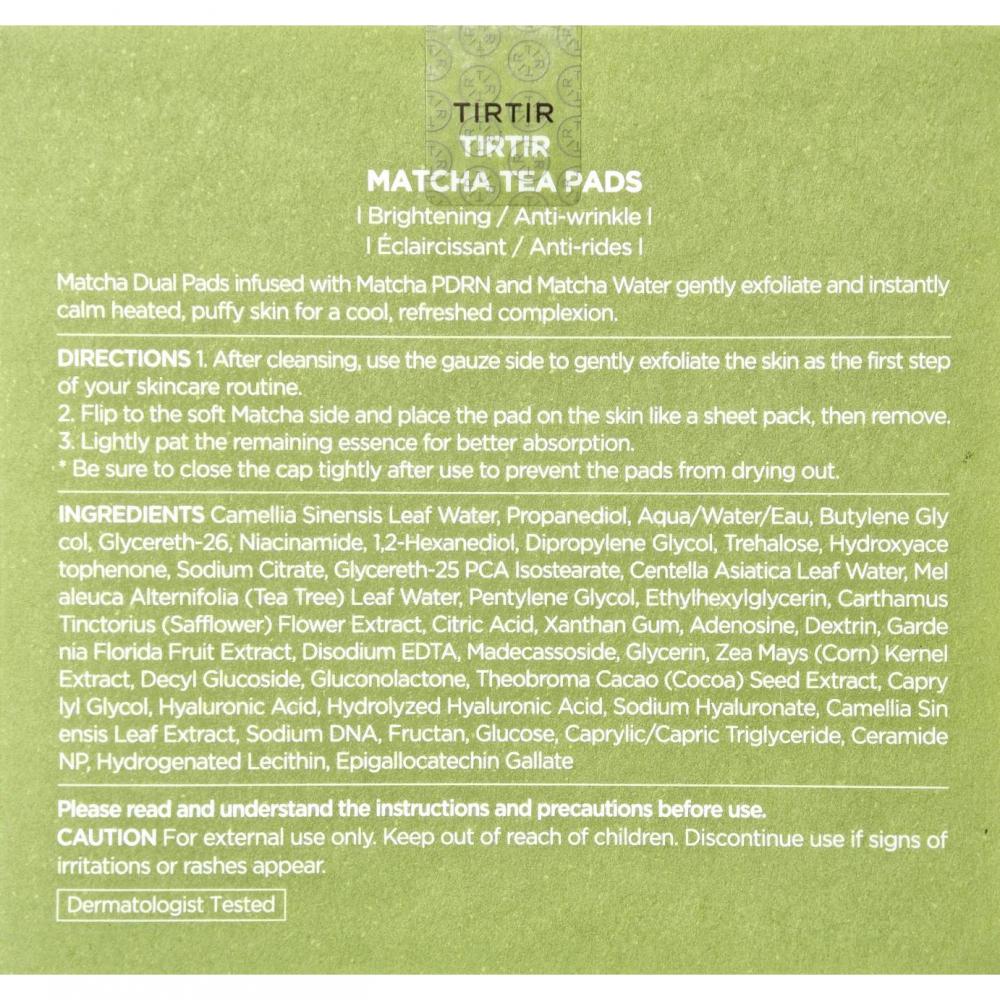 TIRTIR Matcha Tea Pads, 70 buc