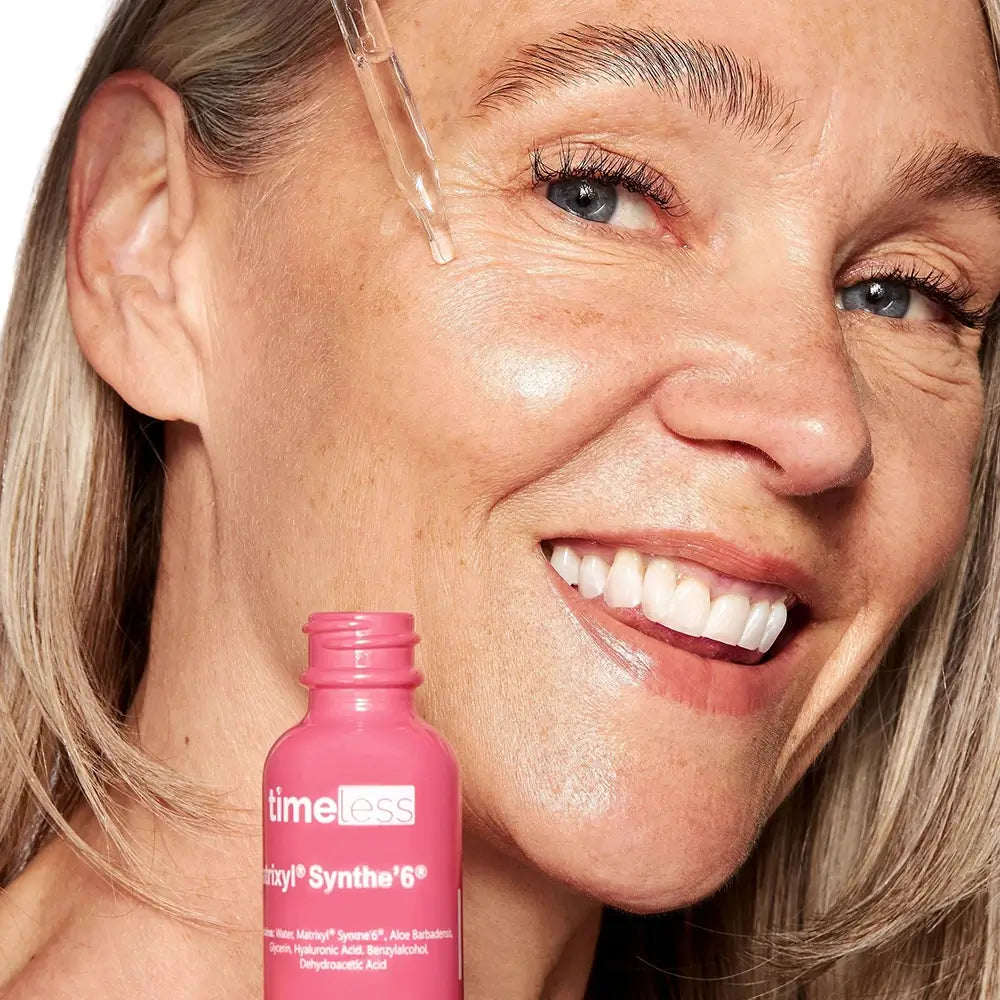 TIMELESS SKIN CARE Matrixyl Synthe 6 Serum für das Gesicht Anti-Falten - Intensive Feuchtigkeit und Festigkeit, 30 ml