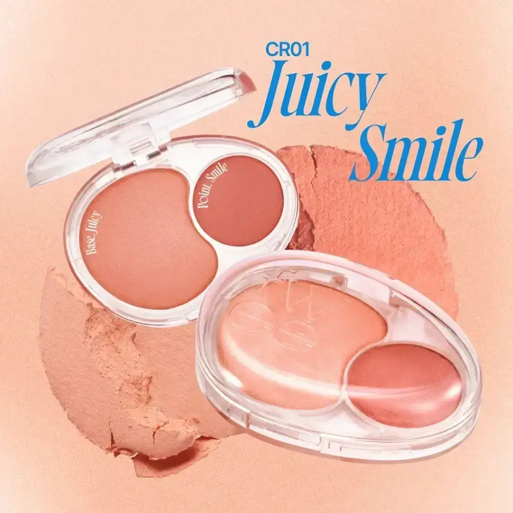 FWEE Mellow Dual Blusher - CR01 Juicy Smile