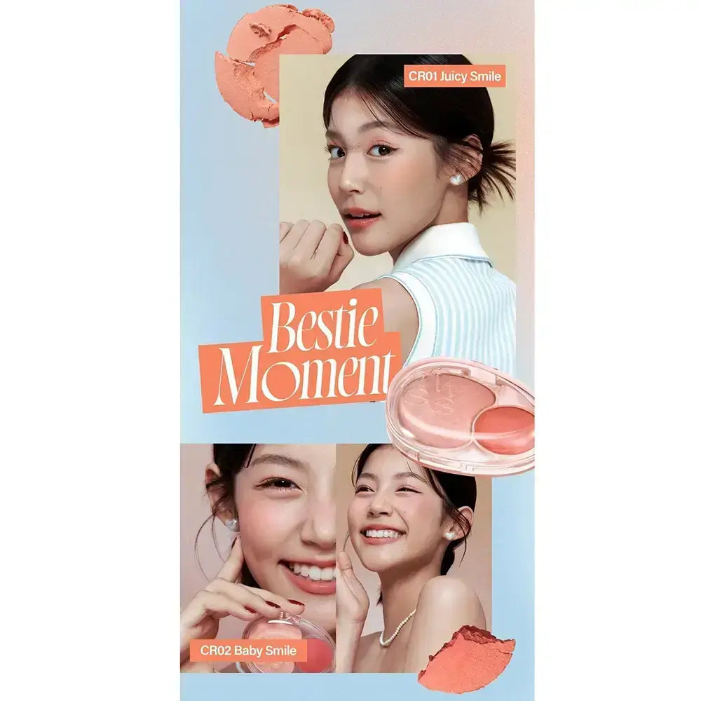 FWEE Mellow Dual Blusher - CR01 Juicy Smile
