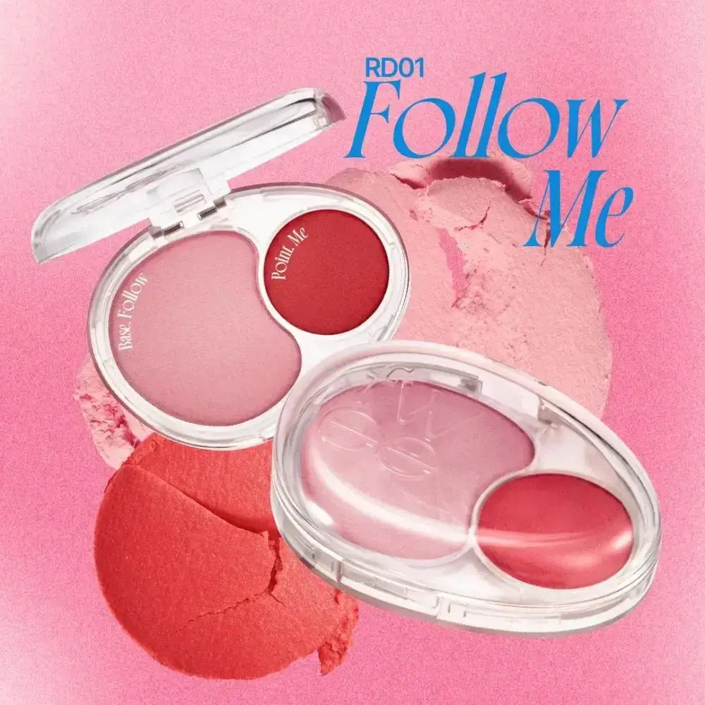 FWEE Mellow Dual Blusher - RD01 Follow me