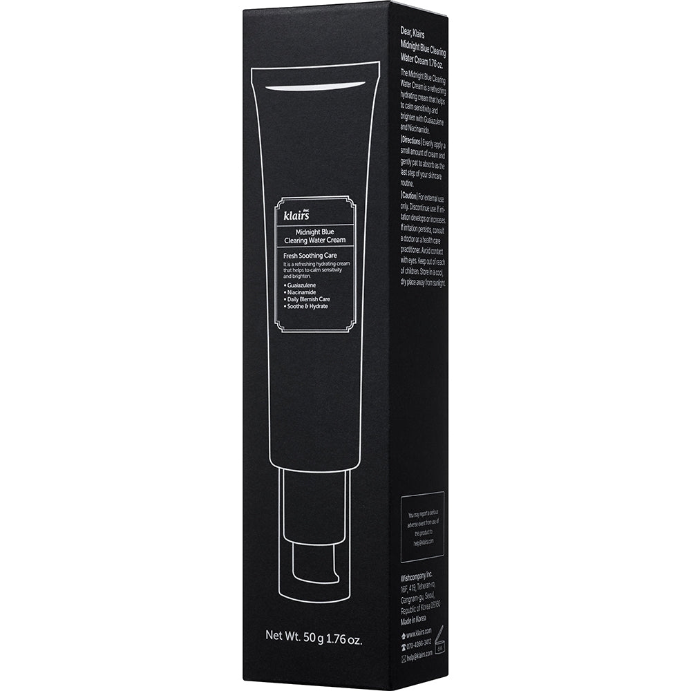 Dear Klairs Midnight Blue Crema pentru fata Midnight Blue - Calmarea tenului iritat si hidratare intensa, 50 gr