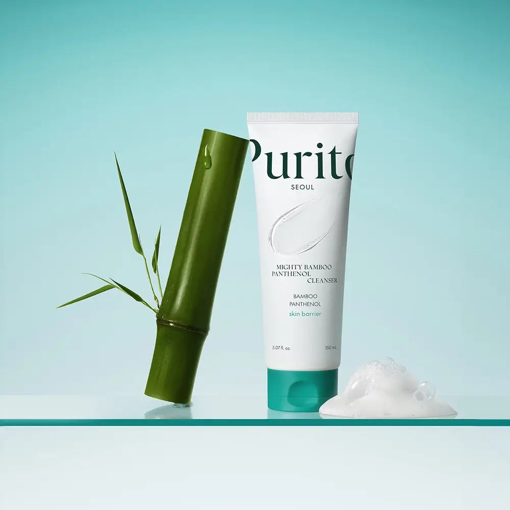 PURITO Mighty Bamboo Panthenol Cleanser - Reinigungsgel mit Damyang Bambusextrakt und Panthenol für sanfte Reinigung und Hautkomfort - 150 ml