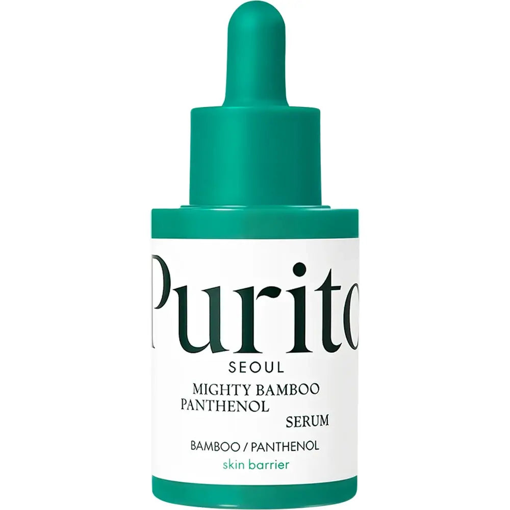 PURITO Mighty Bamboo Panthenol Serum - Gesichtsserum mit Panthenol und Ectoin zur Stärkung der Feuchtigkeitsbarriere und Erhaltung des Komforts trockener und empfindlicher Haut - 30 ml