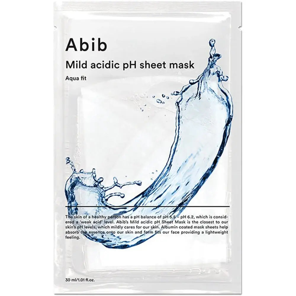 ABIB Milde Säure pH Gesichtsmaske Aqua Fit - Intensive Feuchtigkeit und pH-Gleichgewicht, 30 ml