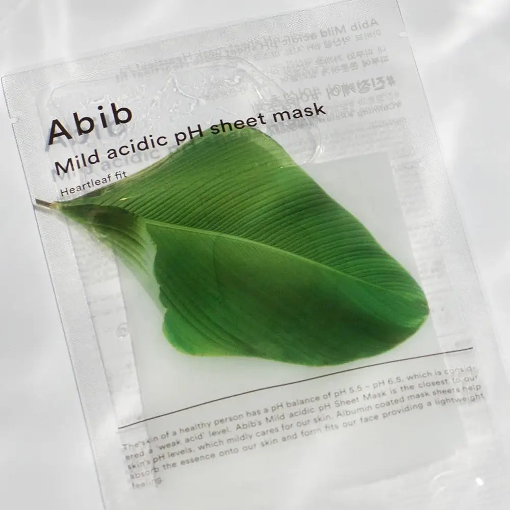 Abib Mild Acidic pH Maske Heartleaf Fit - Beruhigend und Feuchtigkeitsspendend für empfindliche Haut, 30 ml