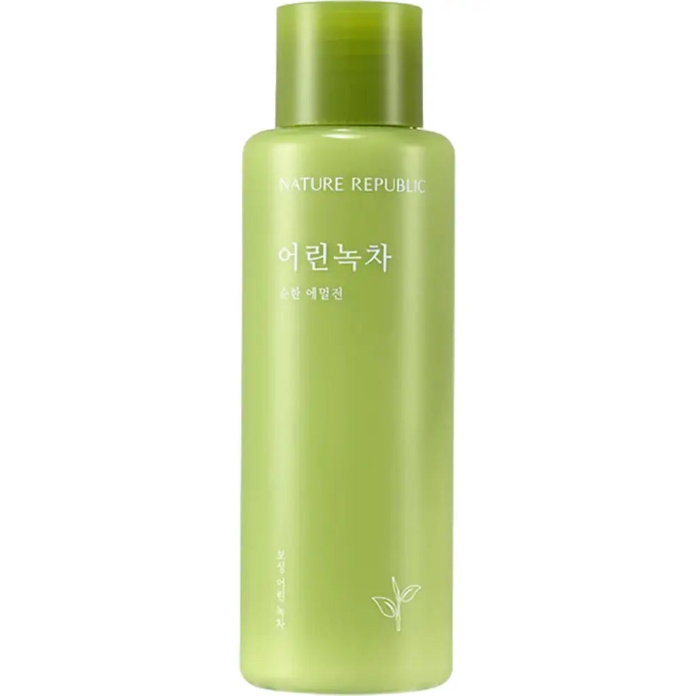 NATURE REPUBLIC Mild Green Emulsion Emulsie hidratanta pentru fata cu ceai verde - Hidratare profunda si efect antioxidant, 155 ml