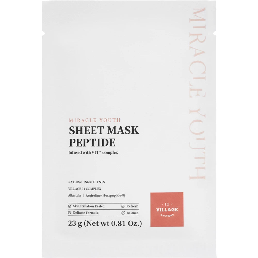 VILLAGE 11 FACTORY Miracle Youth Sheet Mask Peptide