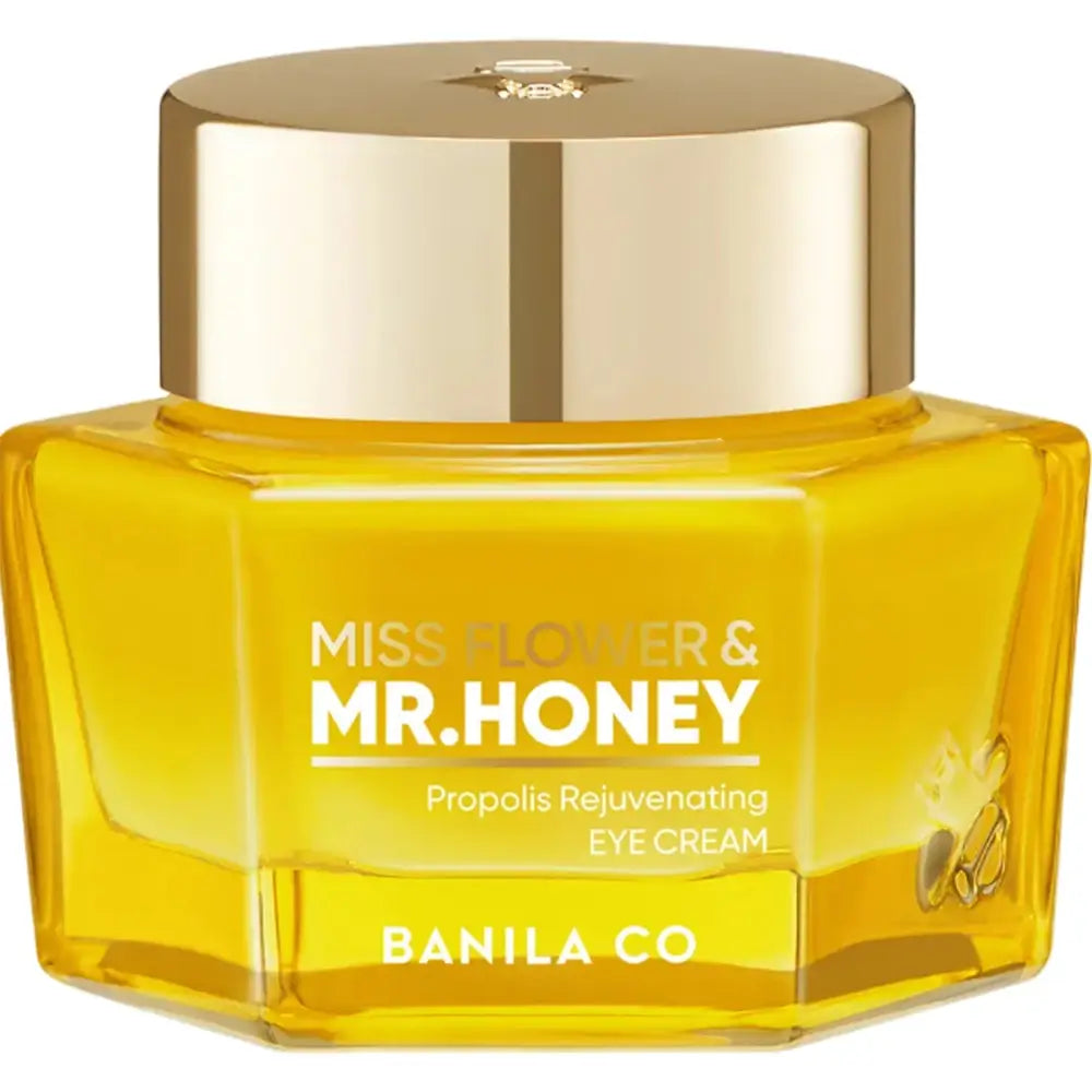 BANILA CO Miss Flower and Mr. Honey Propolis Rejuvenating Eye Cream - Augencreme mit Propolis- und Koffeinextrakt, spendet Feuchtigkeit und hält die Haut geschmeidig - 20 ml