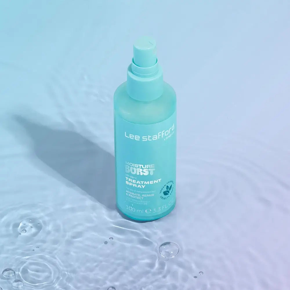 LEE STAFFORD Moisture Burst Hydrating 10-in-1 Treatment Spray - Spray pentru păr formulat cu Proteina din Grâu și Pro-Vitamina B5, care contribuie la hidratarea părului și la menținerea aspectului neted - 100 ml
