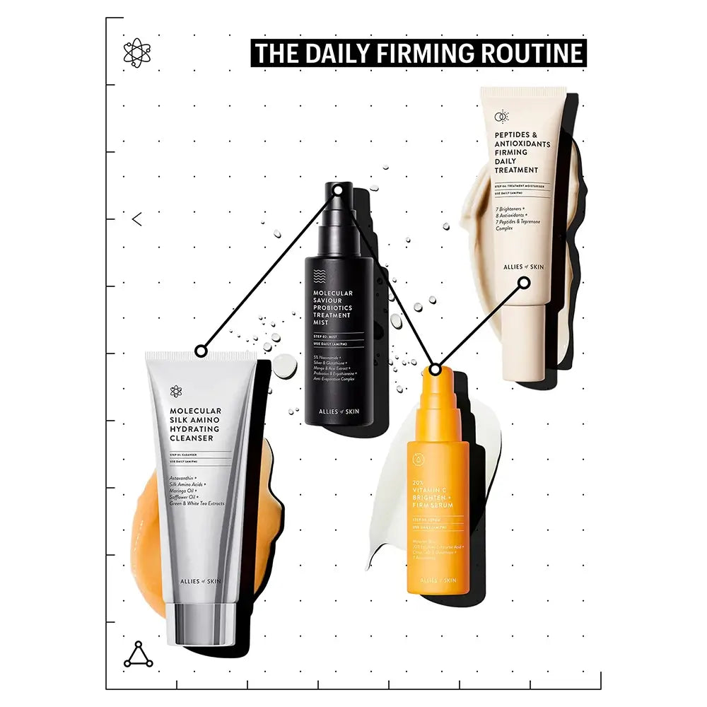 ALLIES OF SKIN Molecular Silk Reinigungsgel Feuchtigkeitsspendend Revitalisierend und Aufhellend - Sanfte Reinigung und Tiefenfeuchtigkeit