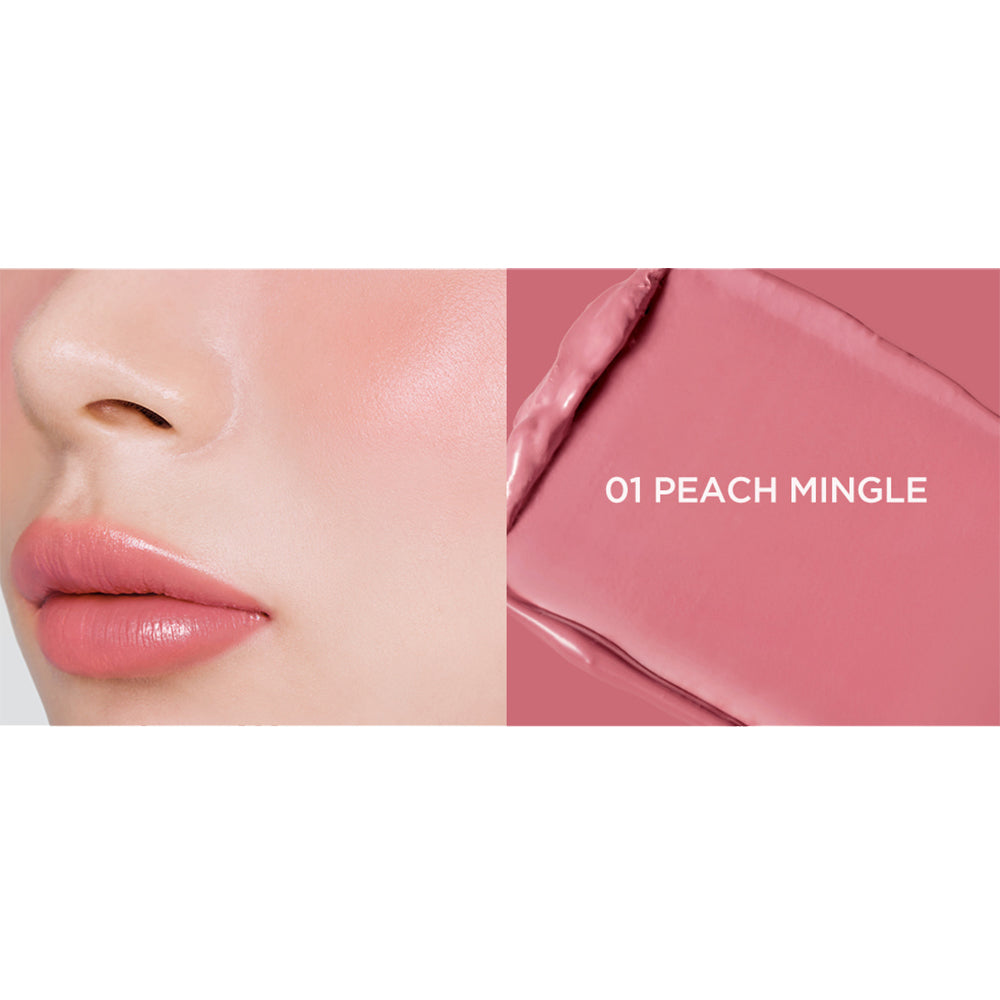 TIRTIR Mood Glider Lippen- und Rouge-Stift, 01 Peach Mingle, 3,8 g