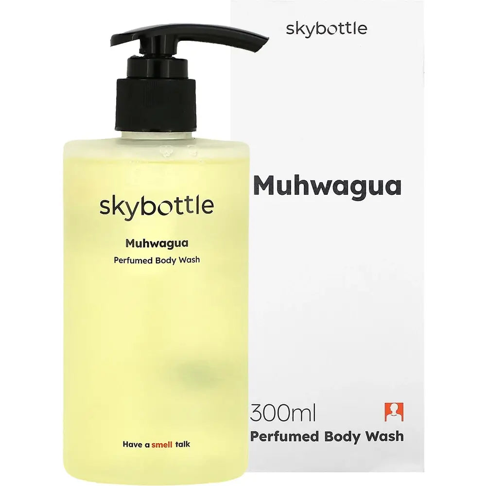 SKYBOTTLE Muhwagua Duschgel - mit Feigenextrakt und Feigenblättern formuliert, das zur Hautreinigung und zum Hautkomfort beiträgt - 300 ml