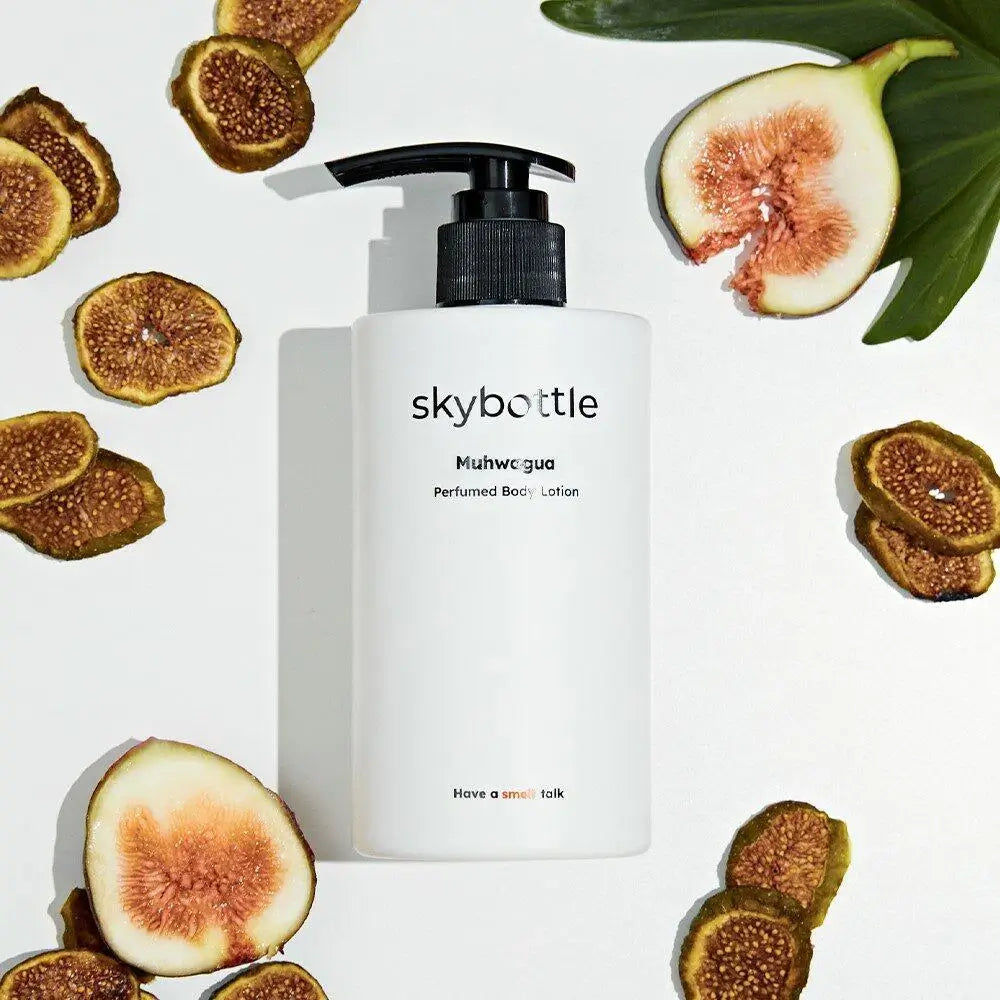 SKYBOTTLE Muhwagua Körperlotion – Intensive Feuchtigkeitspflege und belebender Feigenduft, 300 ml