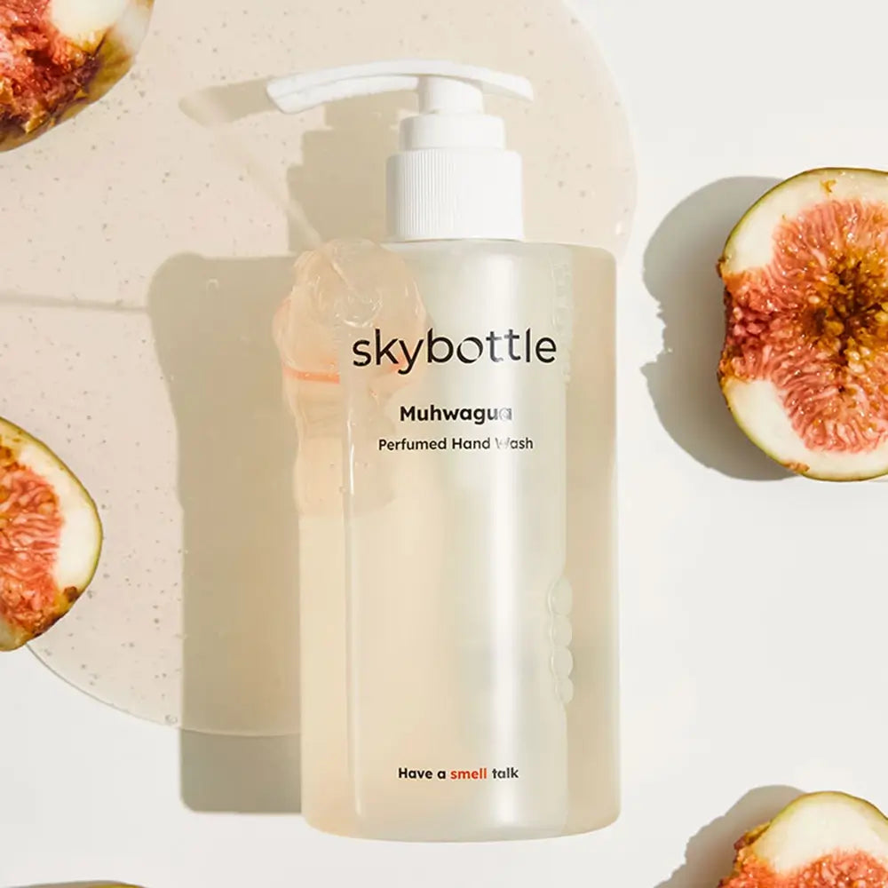 SKYBOTTLE Muhwagua Hand Wash - Parfümierte Flüssigseife mit Feigenfrucht und Feigenblatt für feuchtigkeitsspendende und geschmeidige Hände - 300 ml