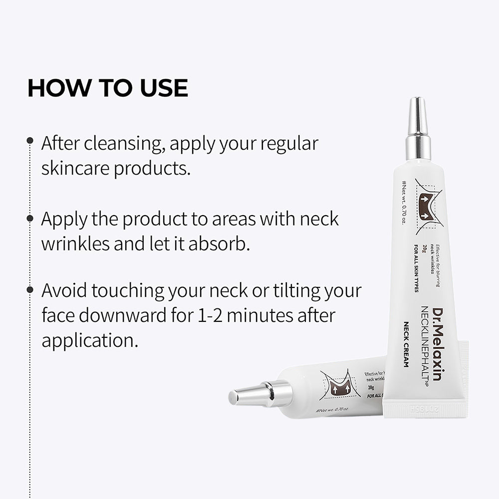 Dr. Melaxin Necklinephalt Halscreme - Gesichtscreme formuliert mit Bio-Spicula und Linefill, die zur Erscheinung von Halslinien beitragen und den Hautkomfort erhalten - 20 ml