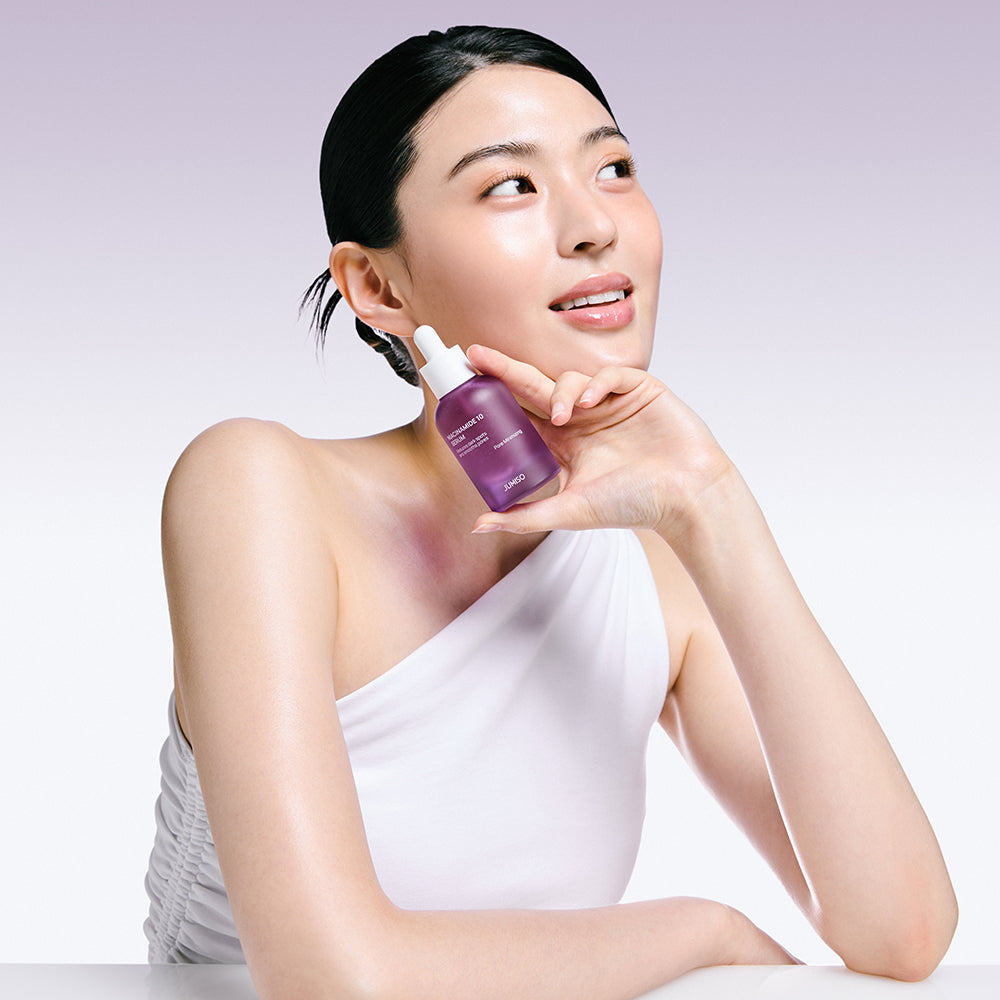 JUMISO Niacinamid 10 Serum - Gesichtsserum mit 10 % Niacinamid und Tranexamsäure TXA zur Verbesserung des Erscheinungsbilds von Poren, zur Regulierung überschüssigen Talgs und zur Ausgleichung des Hauttons - 40 ml