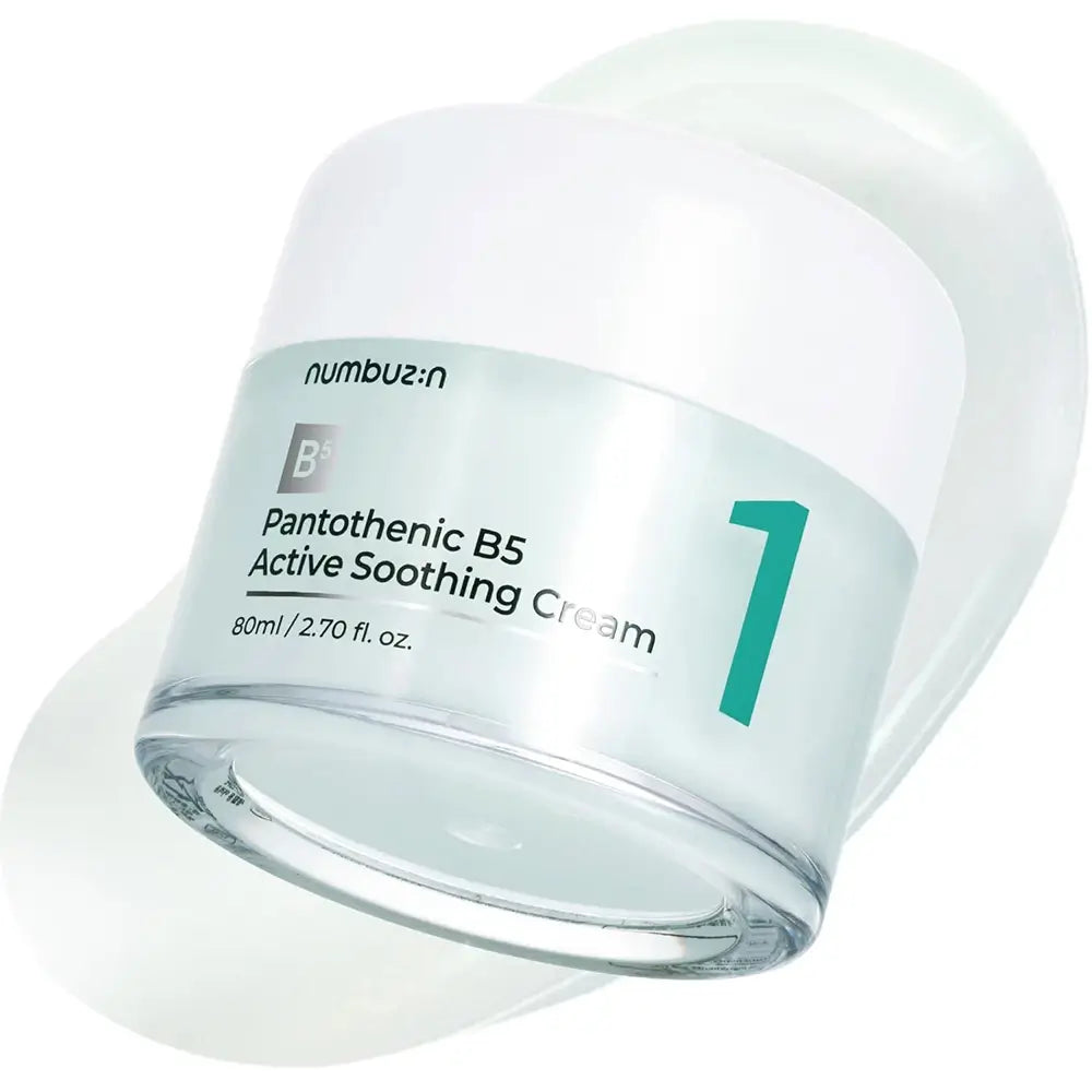 NUMBUZIN Nr.1 Pantothenic B5 Beruhigende Gesichtscreme 80 ml - Intensive Feuchtigkeit und Talgkontrolle