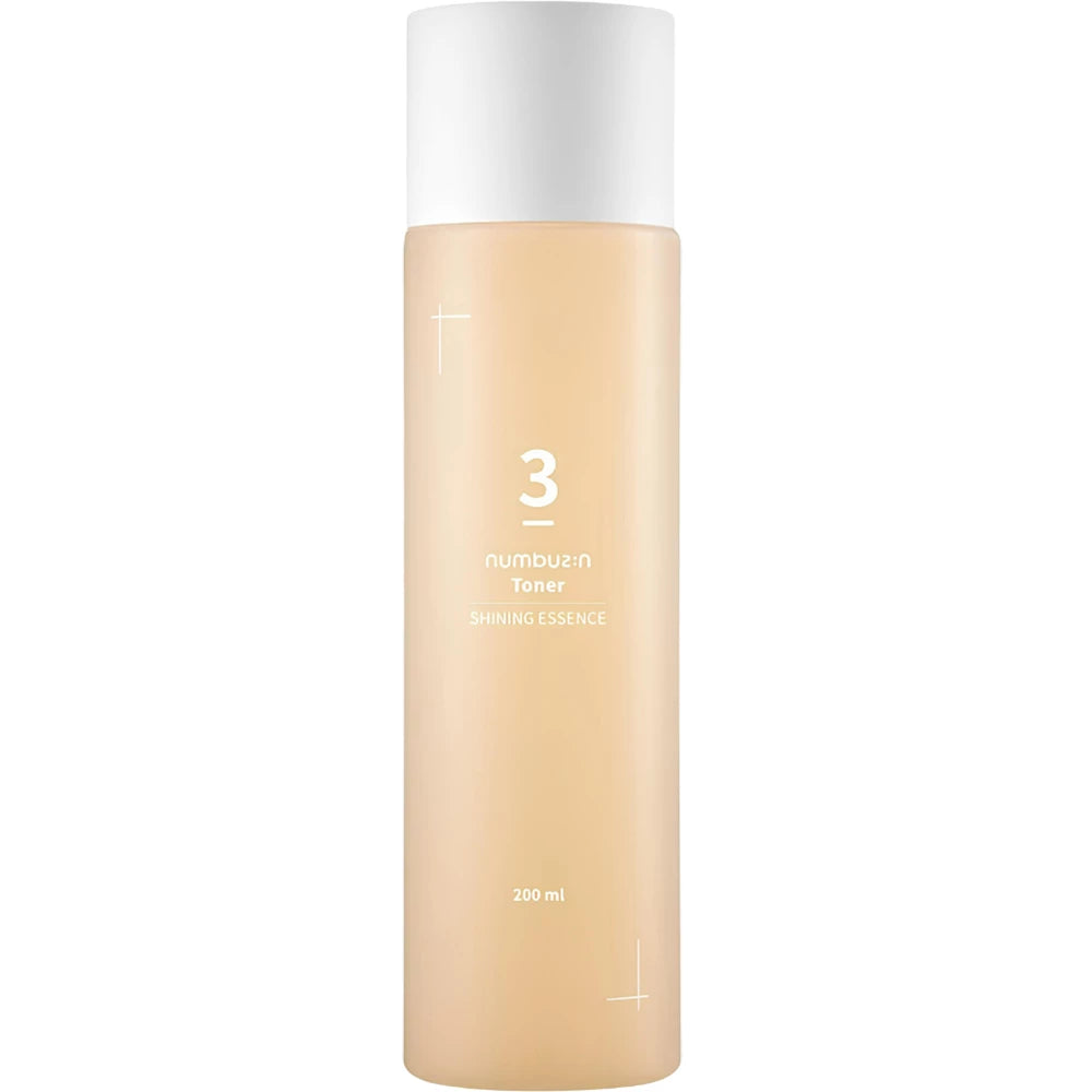NUMBUZIN Nr.3 Super Glowing Essence Toner Gesichtswasser - Intensive Feuchtigkeit und Ausstrahlung, 200 ml