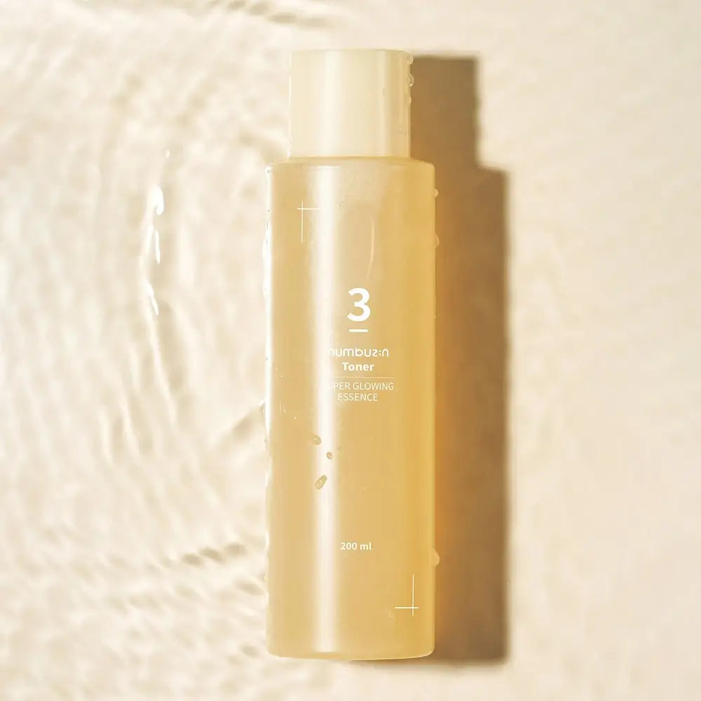 NUMBUZIN Nr. 3 Super Glowing Essence Toner - Intensive Feuchtigkeit und Glanz, 200 ml