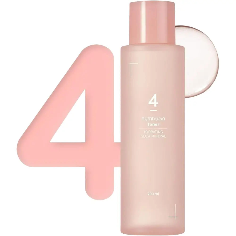 NUMBUZIN Nr.4 Hydrating Glow Toner Mineral Feuchtigkeitsspendend - Intensive Feuchtigkeit und strahlender Glanz, 200 ml