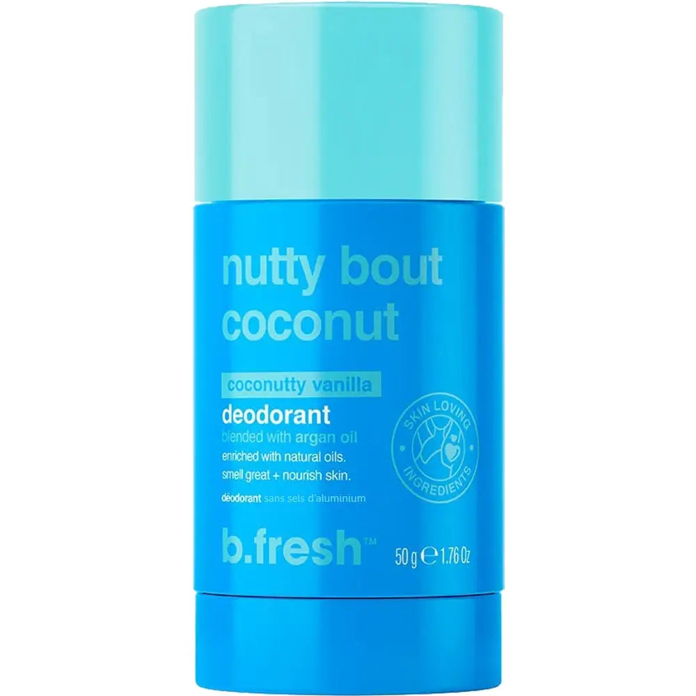 B.fresh Nussige Kokosnuss Deodorant Natürlich mit Vanille und Kokosnuss - Schutz und Feuchtigkeitspflege, 50 g