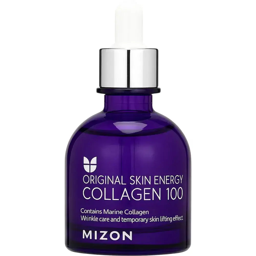 MIZON Original Skin Energy Collagen 100 - Serum für das Gesicht mit hydrolysiertem Meereskollagen und Hyaluronsäure zur Verbesserung der Hautfeuchtigkeit und Festigkeit - 30 ml