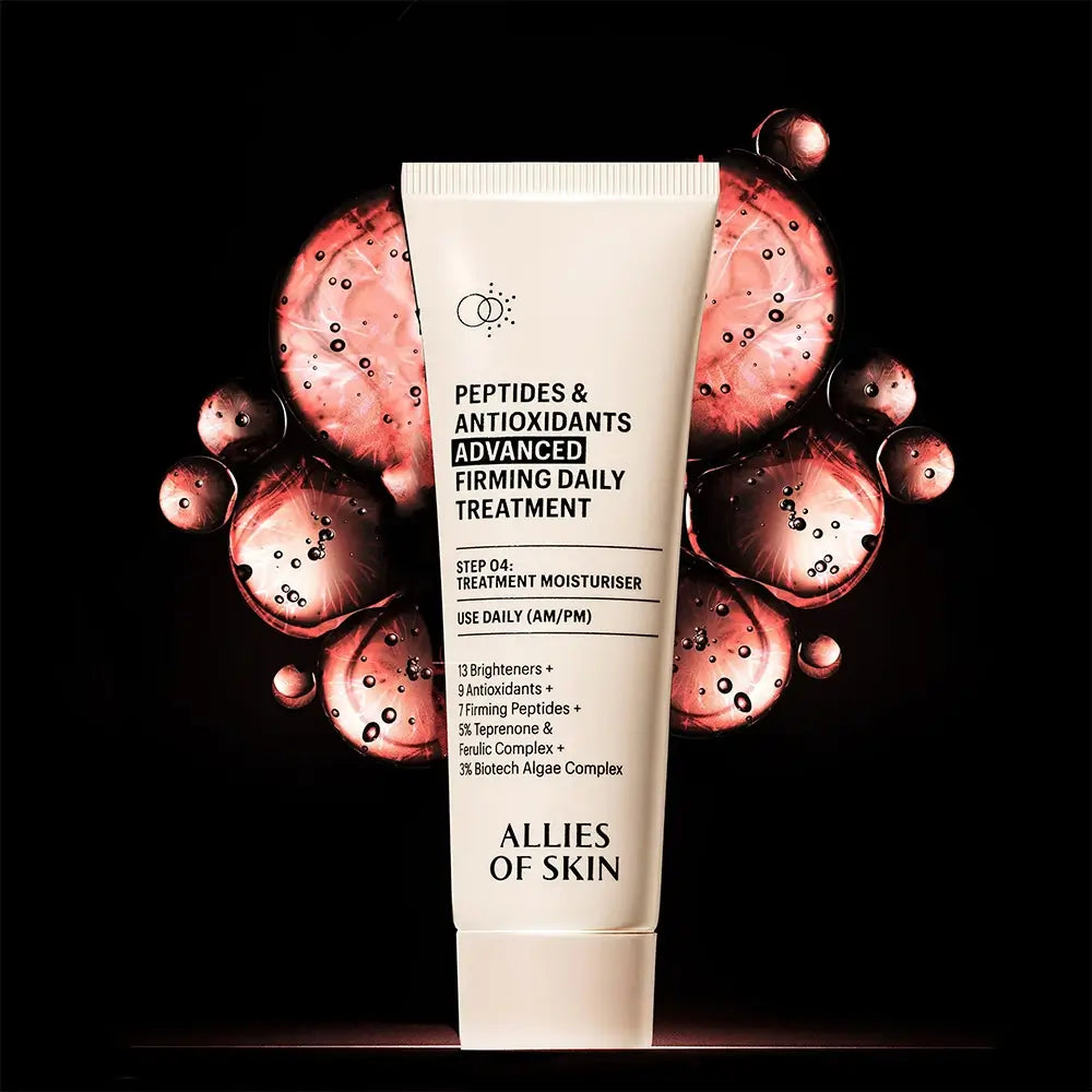 Elegantes Packaging der Advanced Firming Daily Treatment von Allies of Skin