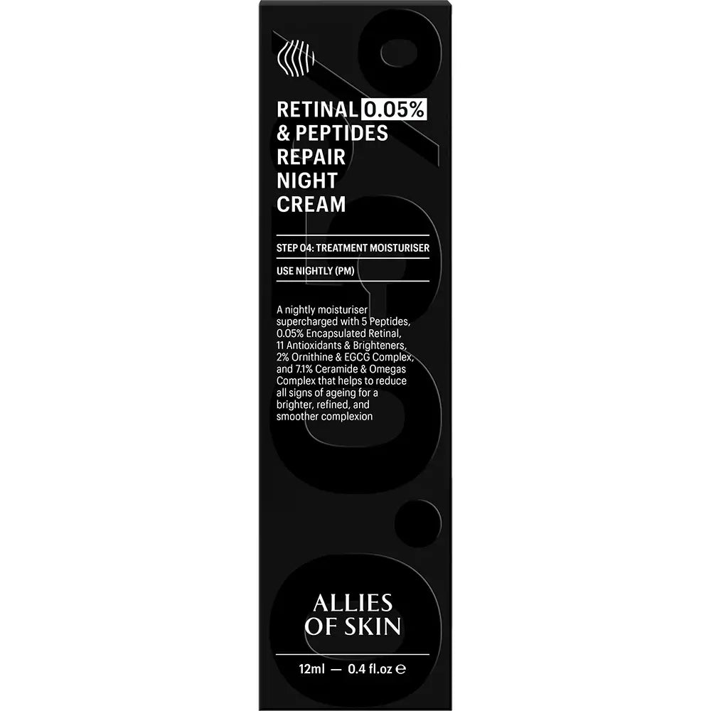 Verpackung & Branding der Retinal Repair Night Cream von Allies of Skin