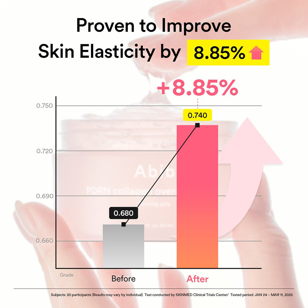 ABIB PDRN Collagen Overnight Mask Straffende Jelly Gesichtsmaske - Feuchtigkeitsspendend und Aufhellend, 80 ml