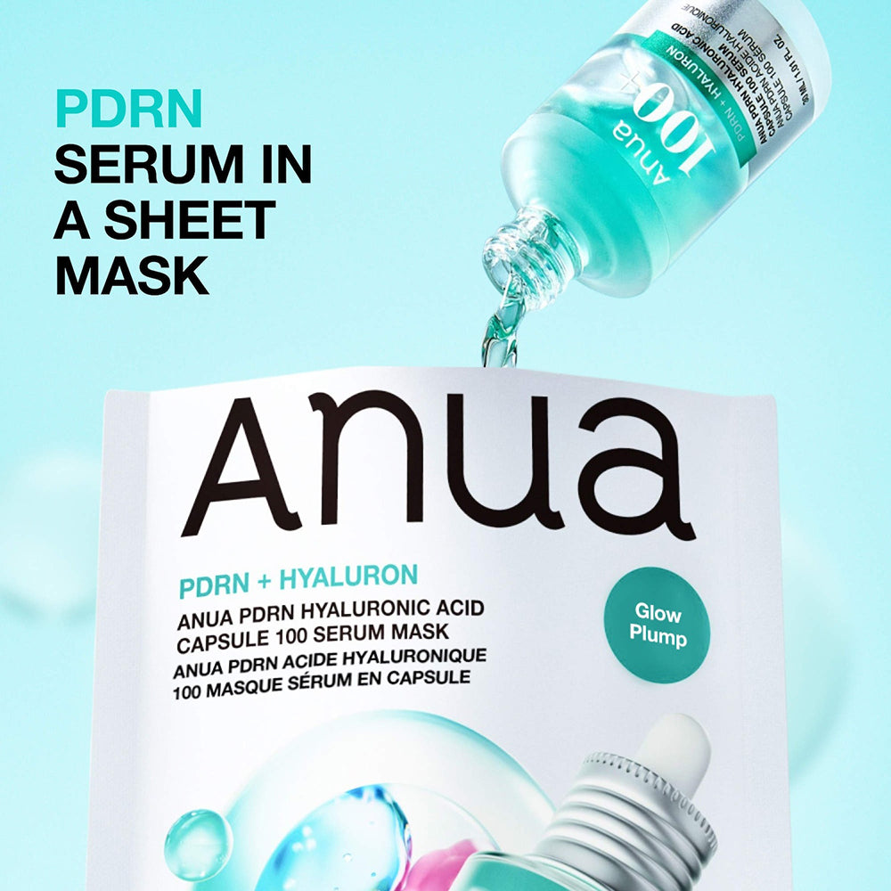 PDRN Hyaluronsäure Kapsel 100 Serum Maske Feuchtigkeitsspendende und aufhellende Gesichtsmaske 23 ml