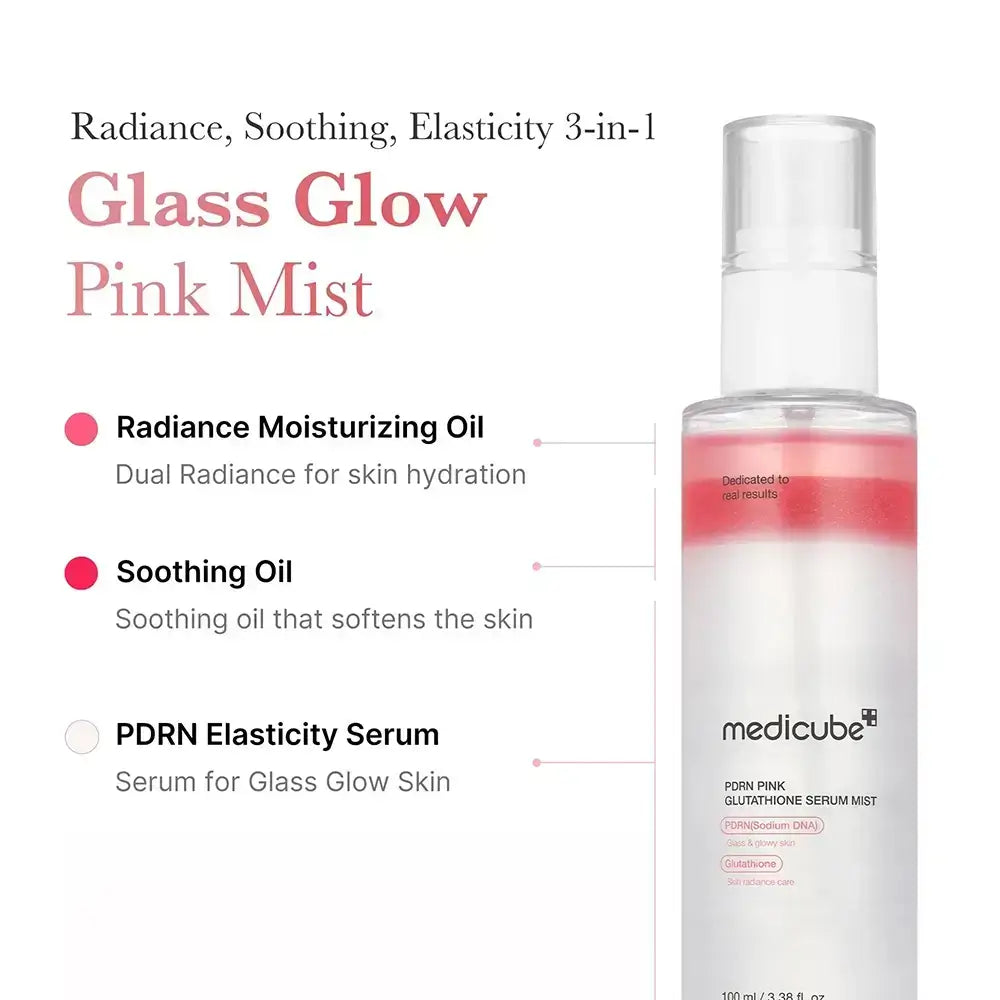 MEDICUBE PDRN GLUTATHION - Gesichtsserum mit Lachs-PDRN und Glutathion zur Revitalisierung fahler und dehydrierter Haut - 100 ml