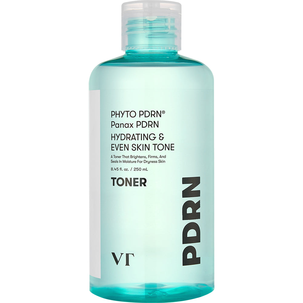 VT COSMETICS PHYTO PDRN Toner - Gesichtswasser mit PHYTO PDRN und Niacinamid zur Hautfeuchtigkeit und für einen ebenmäßigen Teint - 250 ml