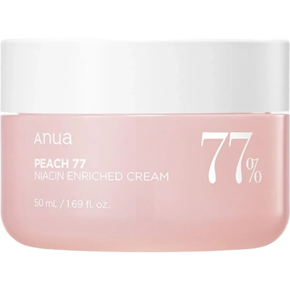 ANUA Peach 77 Feuchtigkeitsspendende und straffende Gesichtscreme - mit Niacinamid und Ceramid, 50 ml