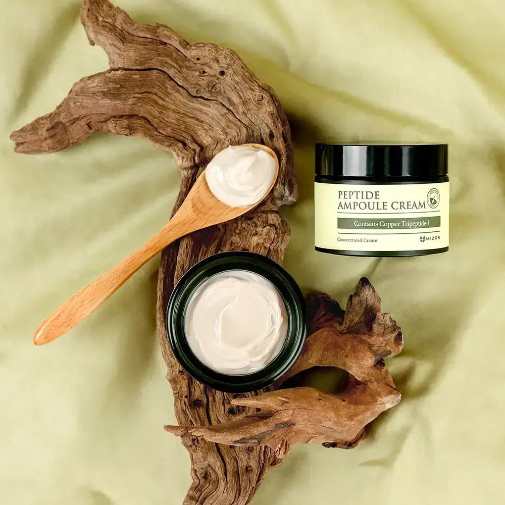 Mizon Peptid-Ampullencreme - Straffung und Feuchtigkeit mit Peptiden und Adenosin, definiert Gesichtskonturen neu, 50ml