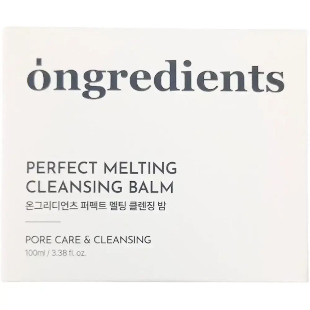 ONGREDIENTS Perfekter Schmelzender Reinigungsbalsam - Tiefenreinigung & Entfernung von Mitessern, 100 ml