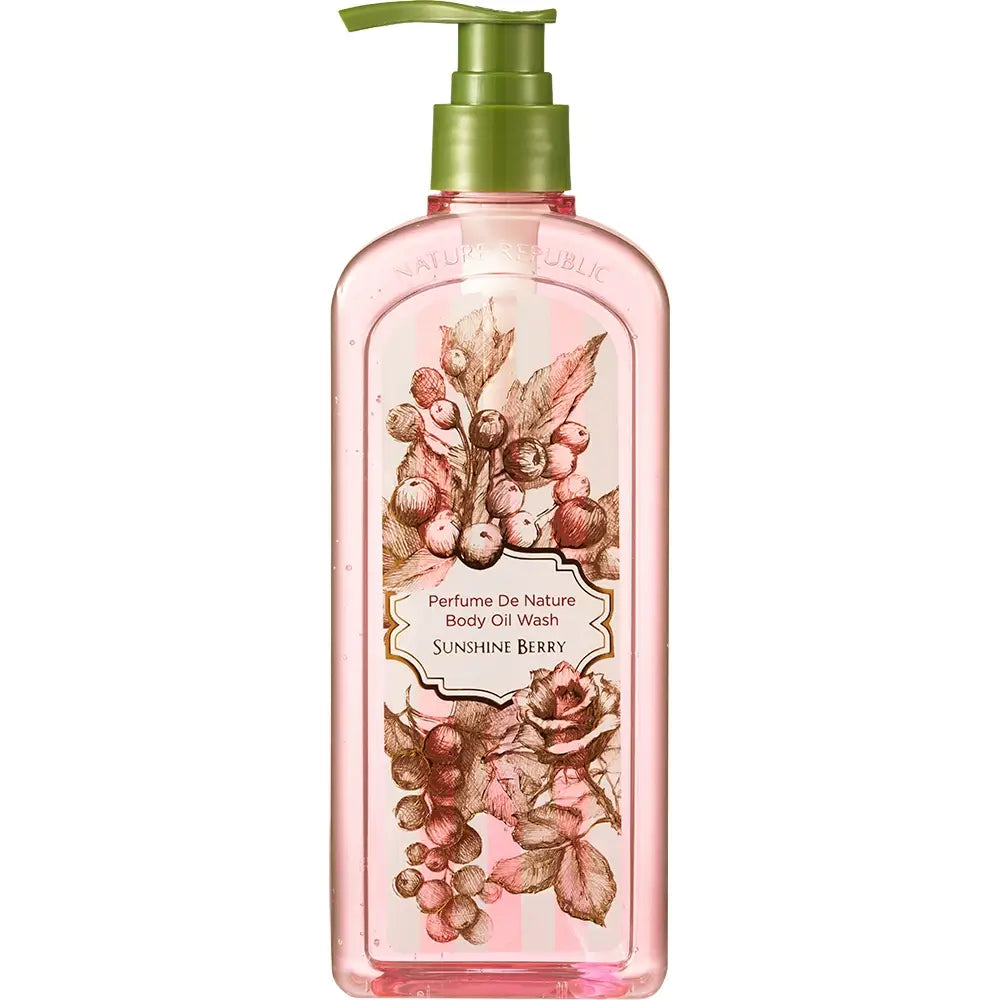 NATURE REPUBLIC Perfume De Nature Duschöl Sonnige Beere - Feuchtigkeitsspendend und geschmeidig, 345 ml