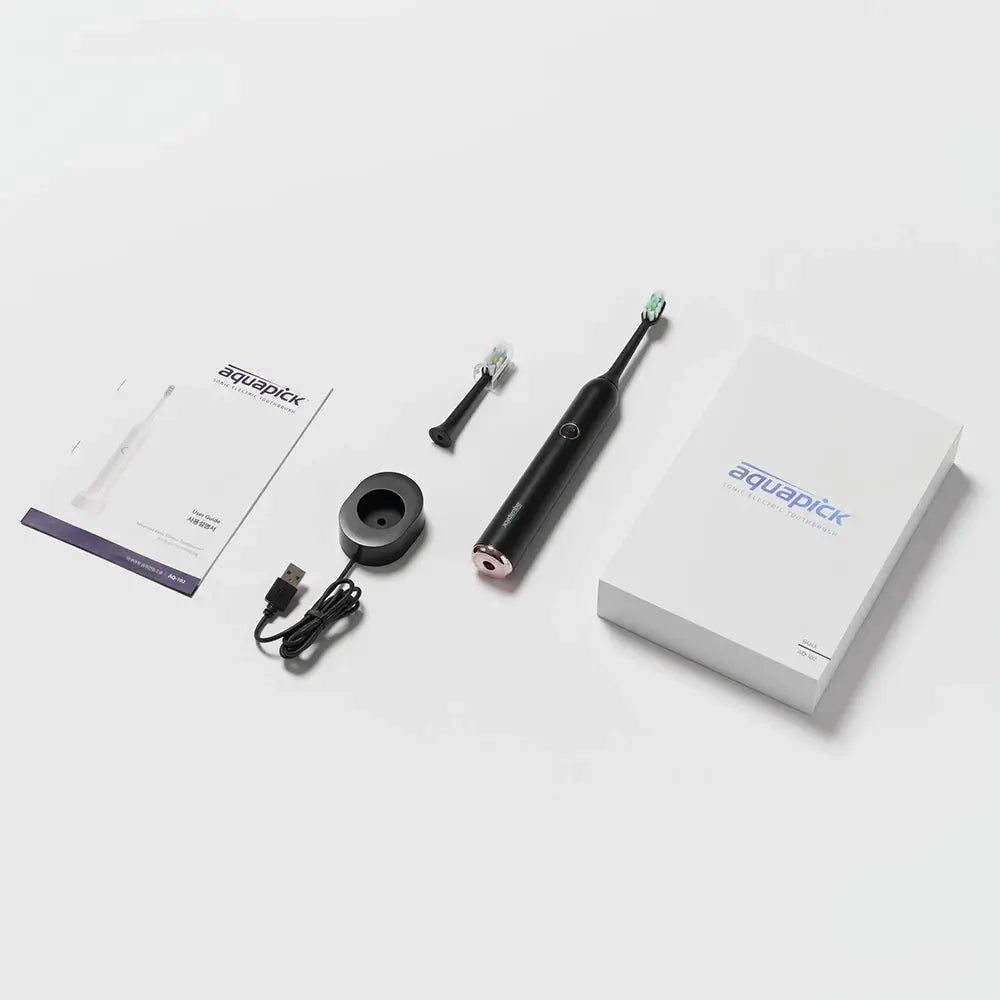 AQUAPICK AQ-102 Zahnbürste - Zahnbürste für die tägliche Mundhygiene - Schwarz
