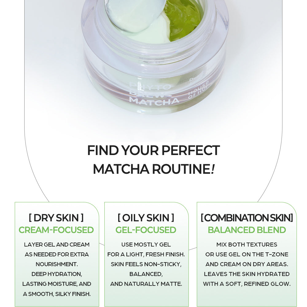 HOUSE OF HUR Phyto Brew Matcha Dual Cream and Gel