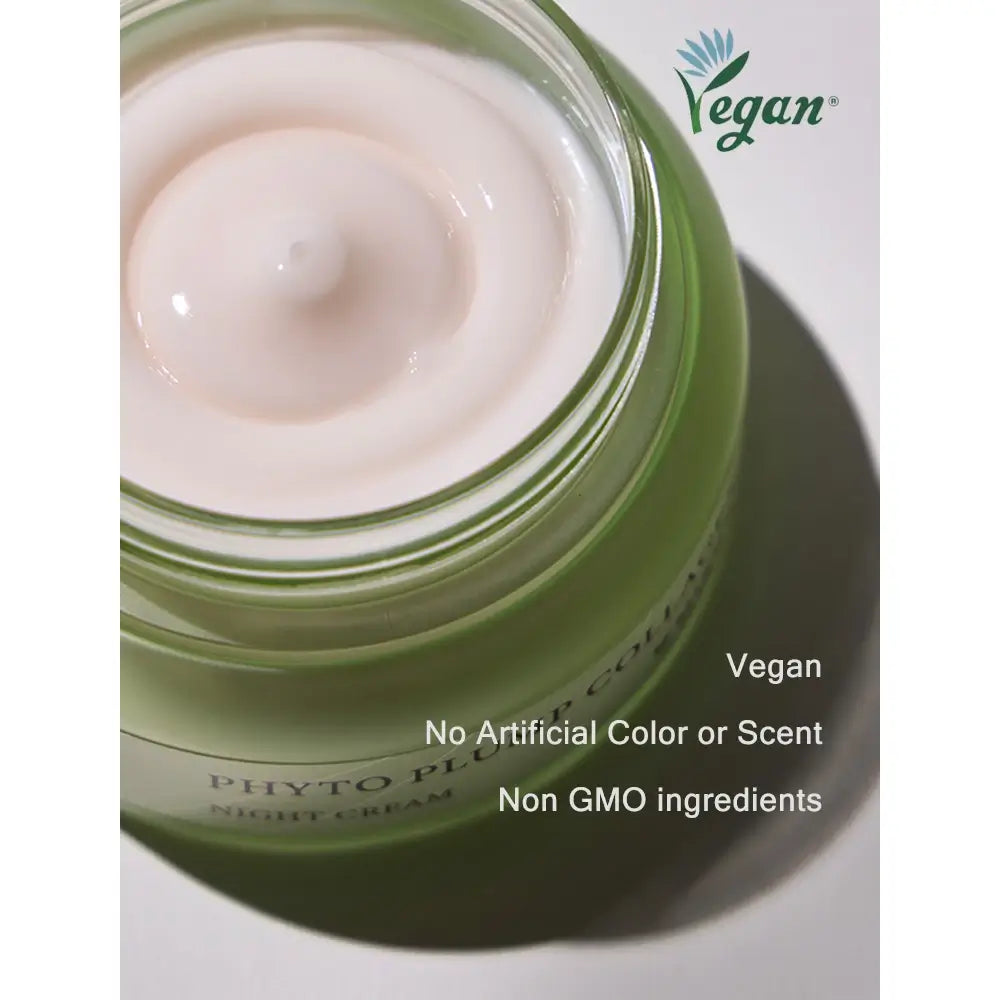 Mizon Phyto Plump Kollagen Nachtcreme - Intensive Feuchtigkeit und vegane Festigkeit, 50 ml