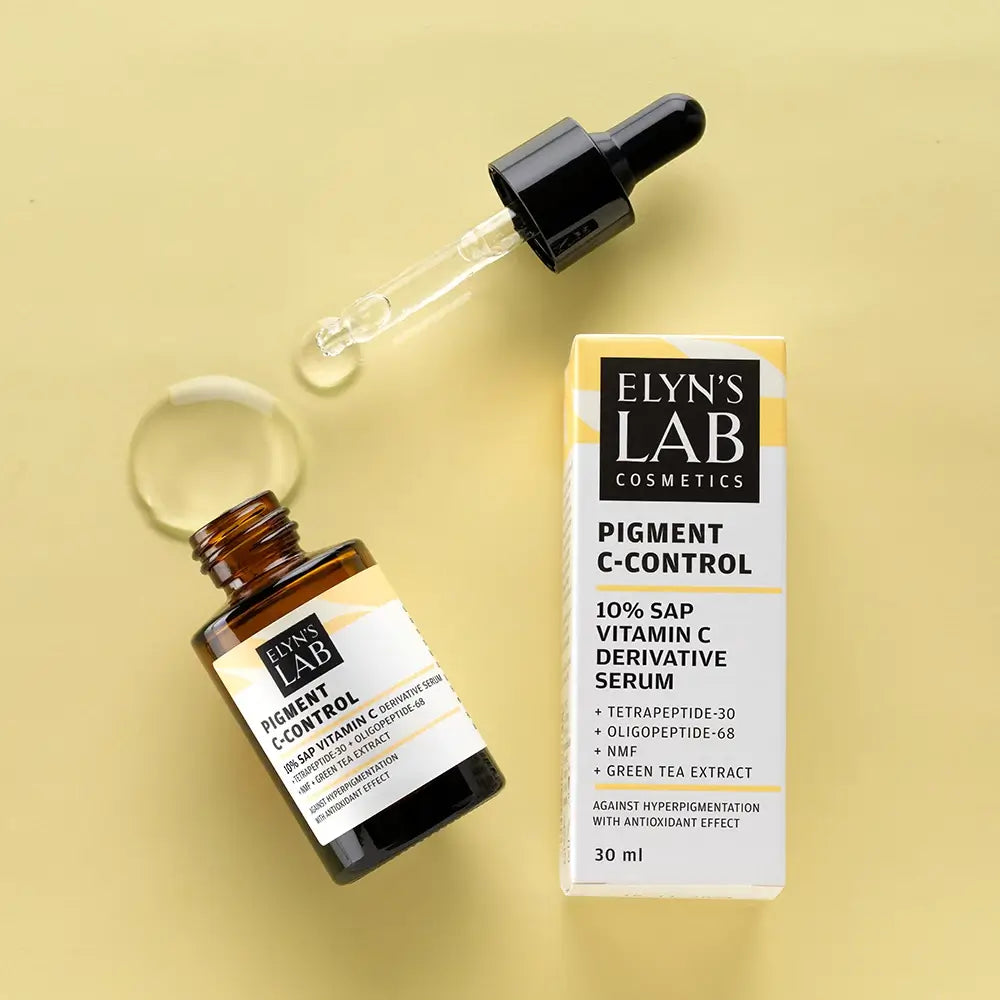 ELYN'S LAB Pigment C-Control 10% SAP Vitamin C - Gesichtsserum mit Natriumascorbylphosphat und Tetrapeptid-30, das zur Aufhellung der Haut und zur Angleichung des Hauttons beiträgt - 30 ml