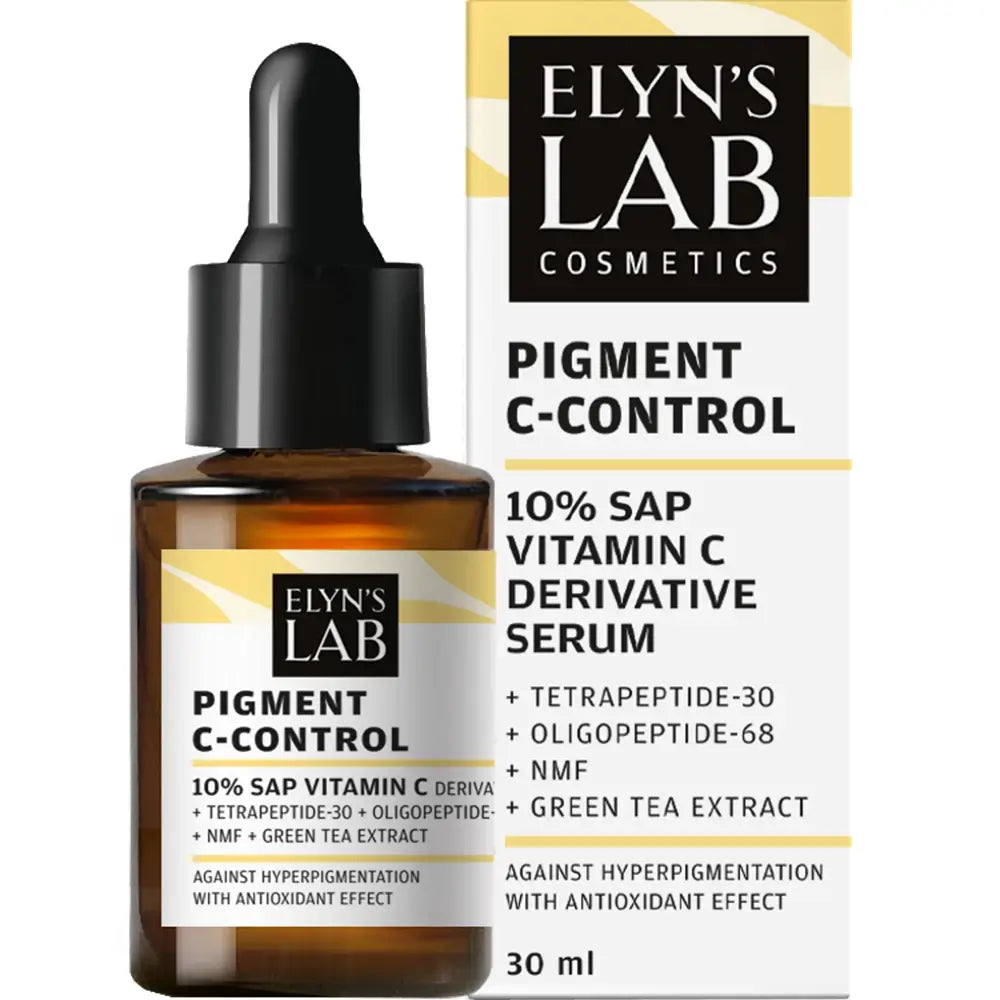 ELYN'S LAB Pigment C-Control 10% SAP Vitamin C - Gesichtsserum mit Natriumascorbylphosphat und Tetrapeptid-30, das zur Aufhellung der Haut und zur Angleichung des Hauttons beiträgt - 30 ml
