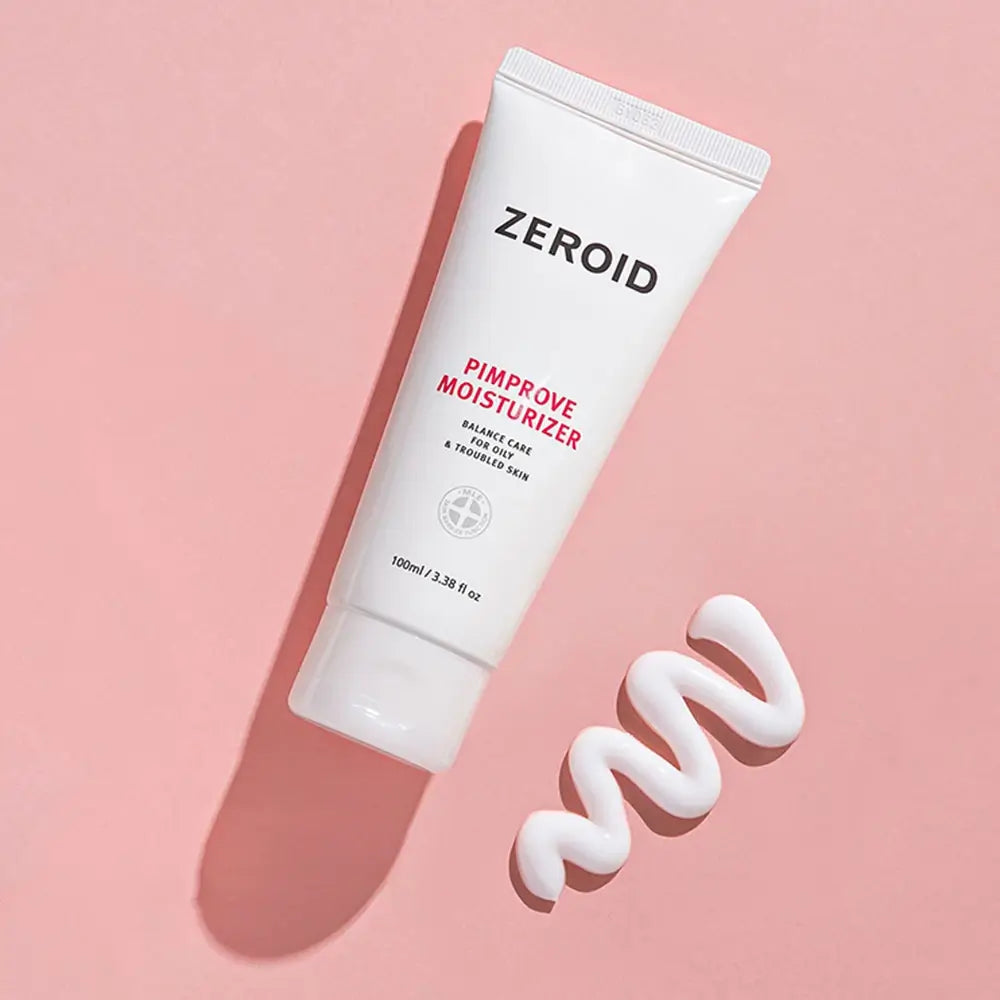ZEROID Pimprove Feuchtigkeitscreme - Beruhigend und hypoallergen für Mischhaut und zu Akne neigende Haut, 100 ml