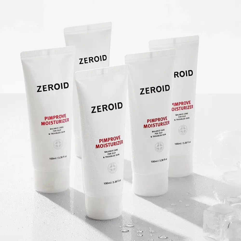 ZEROID Pimprove Feuchtigkeitscreme - Beruhigend und hypoallergen für Mischhaut und zu Akne neigende Haut, 100 ml
