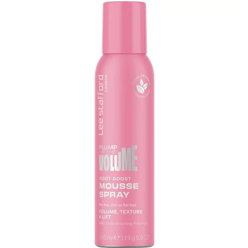 LEE STAFFORD Plump Up The Volume Root Boost Schaumfestiger - Haarschaum mit PRO-QUAT Polymerkomplex und Volumengebern, für Fülle und Halt bei feinem, volumlosem Haar - 150 ml