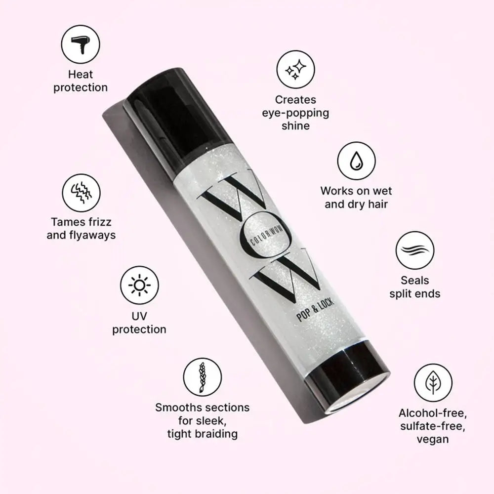 COLOR WOW Pop & Lock - Haarserum mit feuchtigkeitsspendenden Ölen und UV-Filter, das für Glanz und Geschmeidigkeit sorgt und ein gesundes Aussehen bewahrt - 55 ml